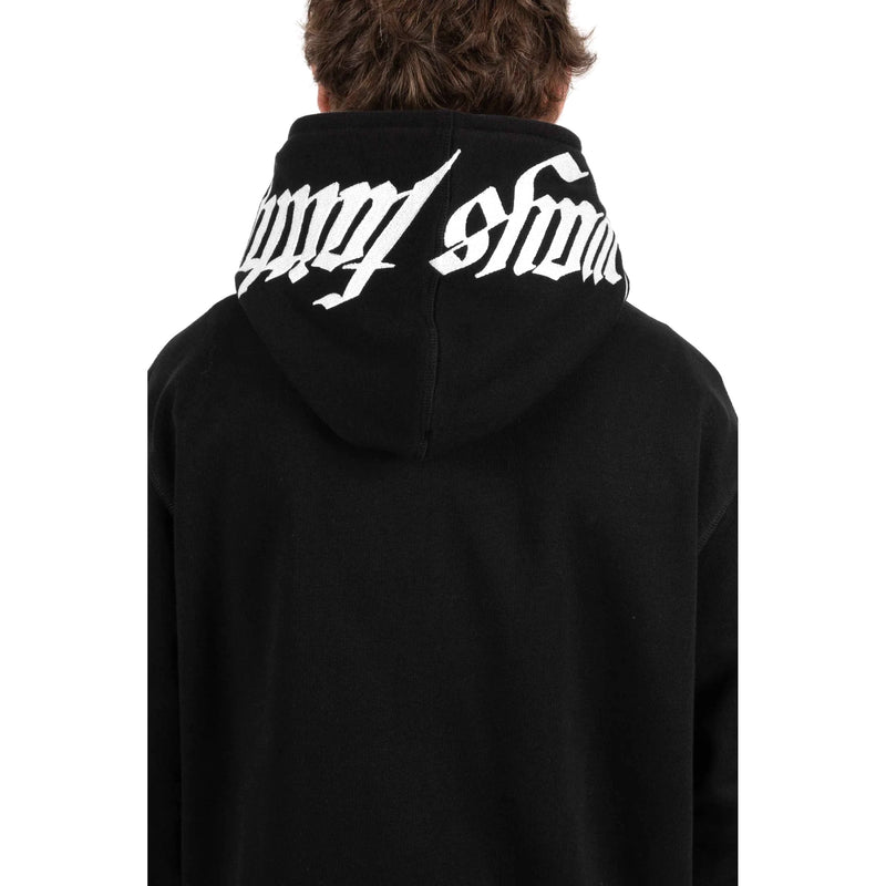 Full Zip Rise Hoodie // Black