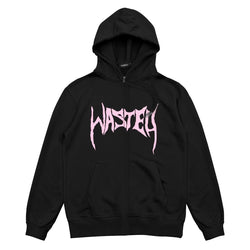 Sweats à capuche - Wasted Paris - Crypt Hoodie Zip // Black - Stoemp