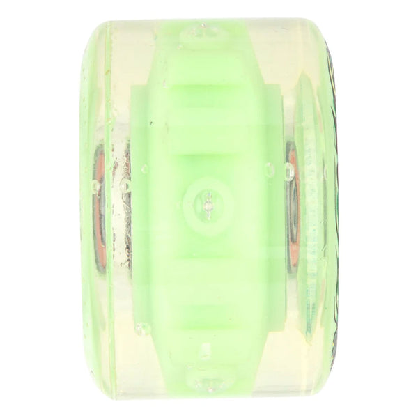 Roues Slime Balls Jellyfish vert transparent 60mm 78a vue de coté 