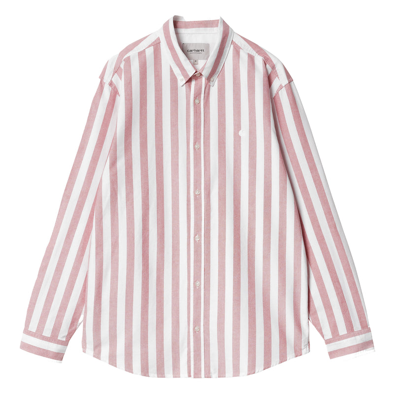 LS Dillion Shirt // Dillion Stripe // Samba/White