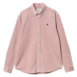 L/S Madison Cord Shirt // Glassy Pink/Black