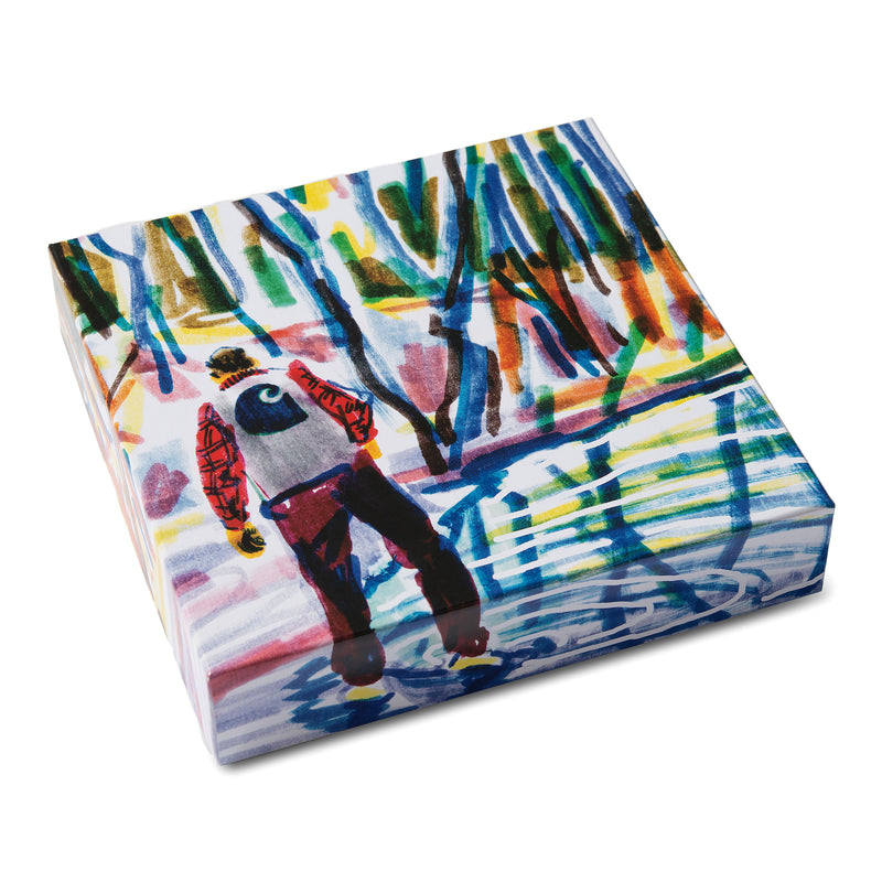 Ollie Mac Icy Lake Puzzle Paper // Multicolor