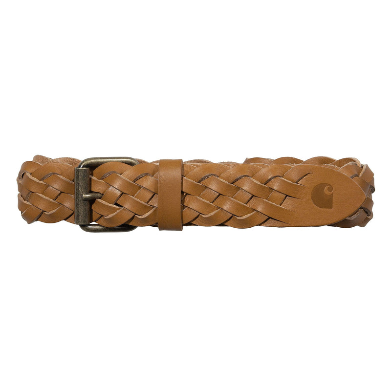 Ceintures - Carhartt WIP - Plait Belt // Leather Honey/Gold - Stoemp