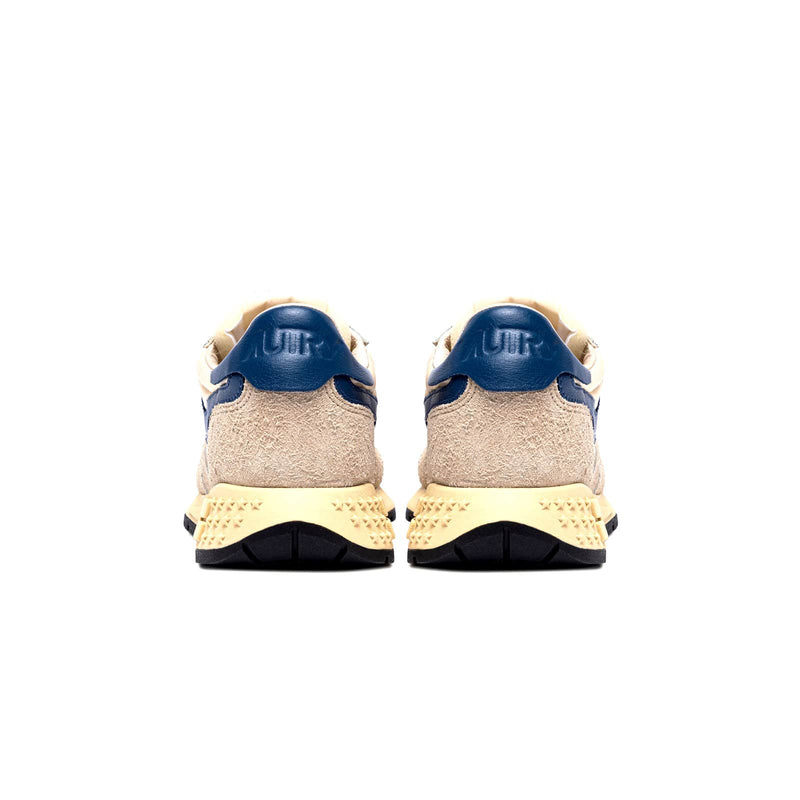 autry reelwind sneakers beiges et bleu pour hommes vue de l'arrière