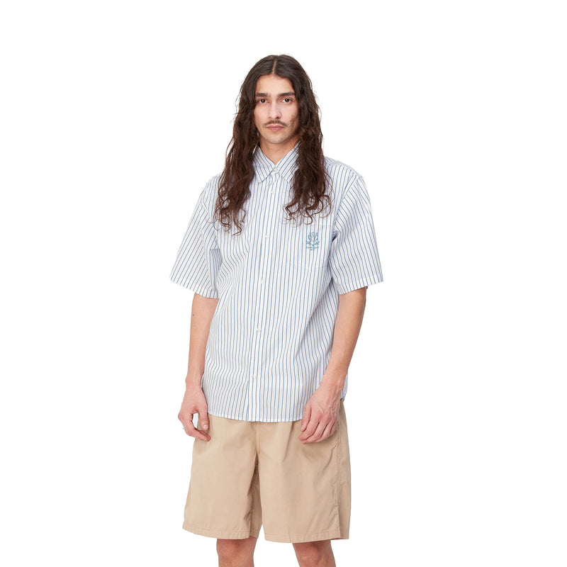 SS Linus Shirt // Linus Stripe // Bleach/White