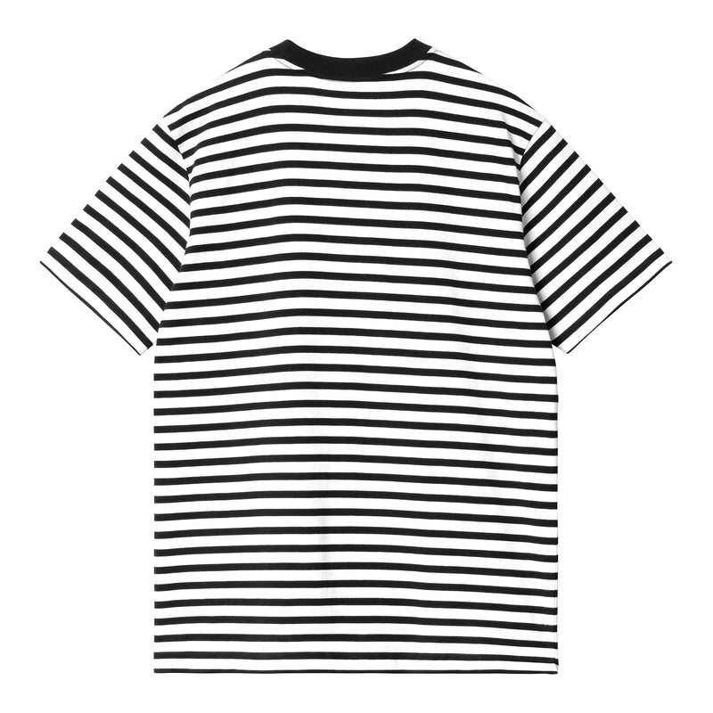 SS Seidler Pocket T-shirt // Seidler Tripe // Black/White