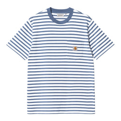 SS Seidler Pocket T-shirt // Seidler Tripe // Sorrent/White