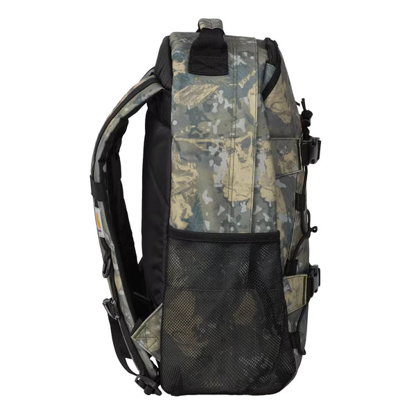 Sac a dos Carhartt Camouflage avec attache élastique et attache skateboard - vue de coté