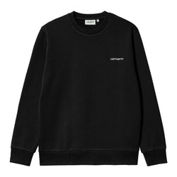 Script Embroidery Sweat // Black/White