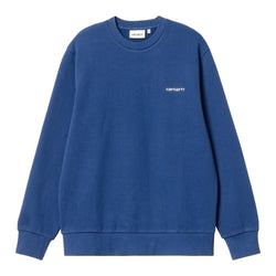 Script Embroidery Sweat // Elder/White