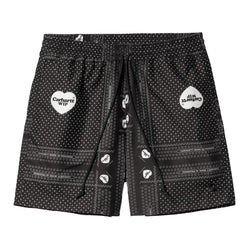 Slater Swim Trunks // Heart Bandana Print/Black