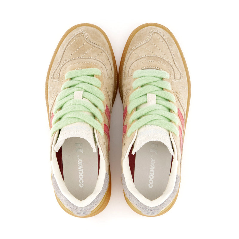 sneakers coolway natural goal femmes dessus