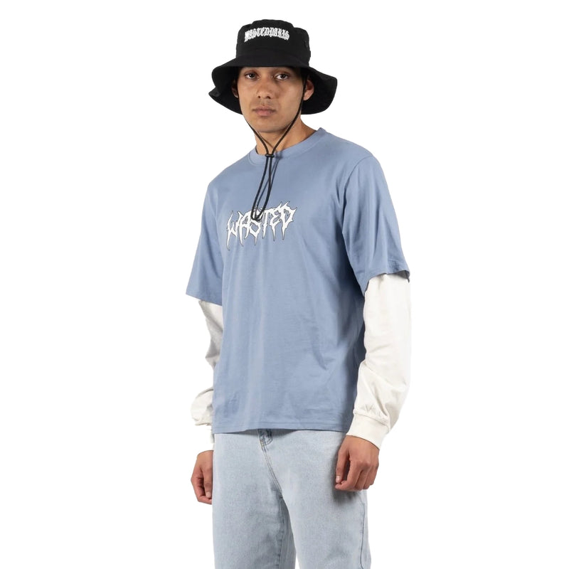 T-shirts - Wasted Paris - T-Shirt Age Feeler // Ice Blue/Off White - Stoemp