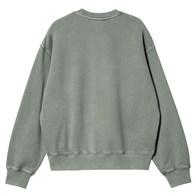 Sweats sans capuche - Carhartt WIP - W' Nelson Sweatshirt // Smoke Green Garment dyed - Stoemp