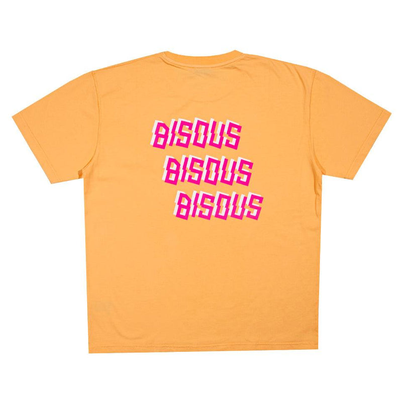 T-shirts - Bisous Skateboards - Bisous x3 Back T-shirt // Light Orange - Stoemp