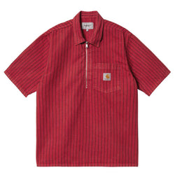 Chemises - Carhartt WIP - SS Trade Shirt // Cornel/Black Garment Dyed - Stoemp
