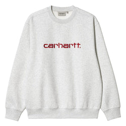 Sweats sans capuche - Carhartt WIP - Carhartt Sweat // Ash Heather/Rocket - Stoemp
