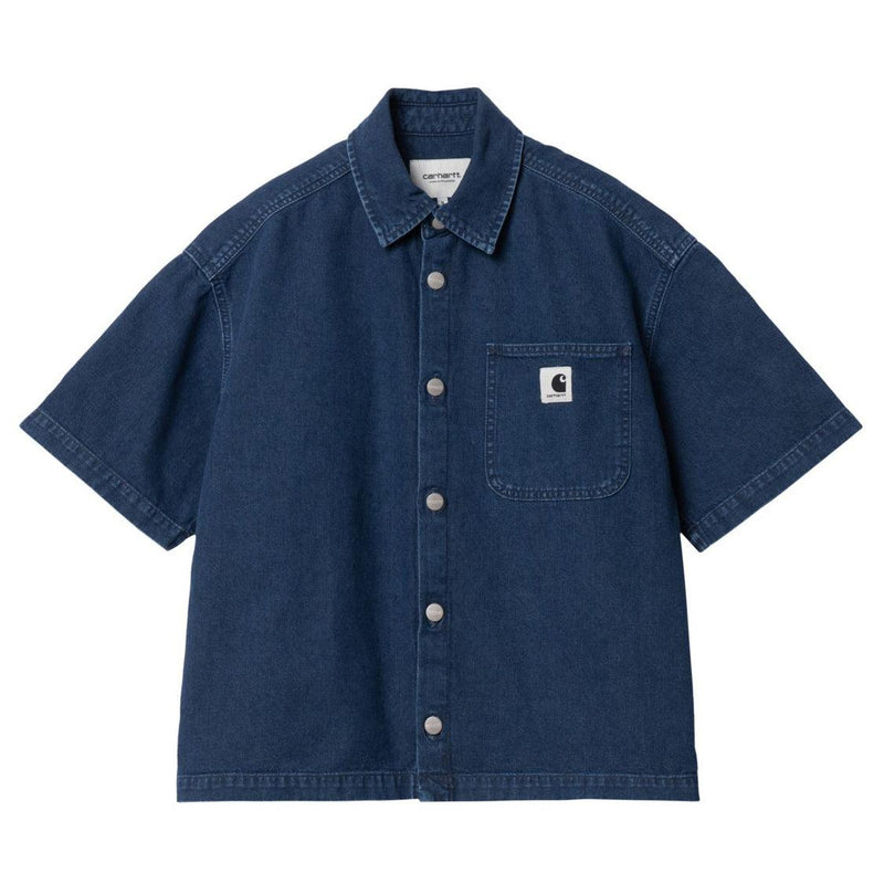 Chemises - Carhartt WIP - W' SS Lovilia Shirt // Blue Stone Washed - Stoemp