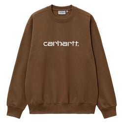 Sweats sans capuche - Carhartt WIP - Carhartt Sweat // Tamarind/White - Stoemp