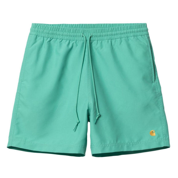 Shorts - Carhartt WIP - Chase Swim Trunks // Aqua Green/Gold - Stoemp