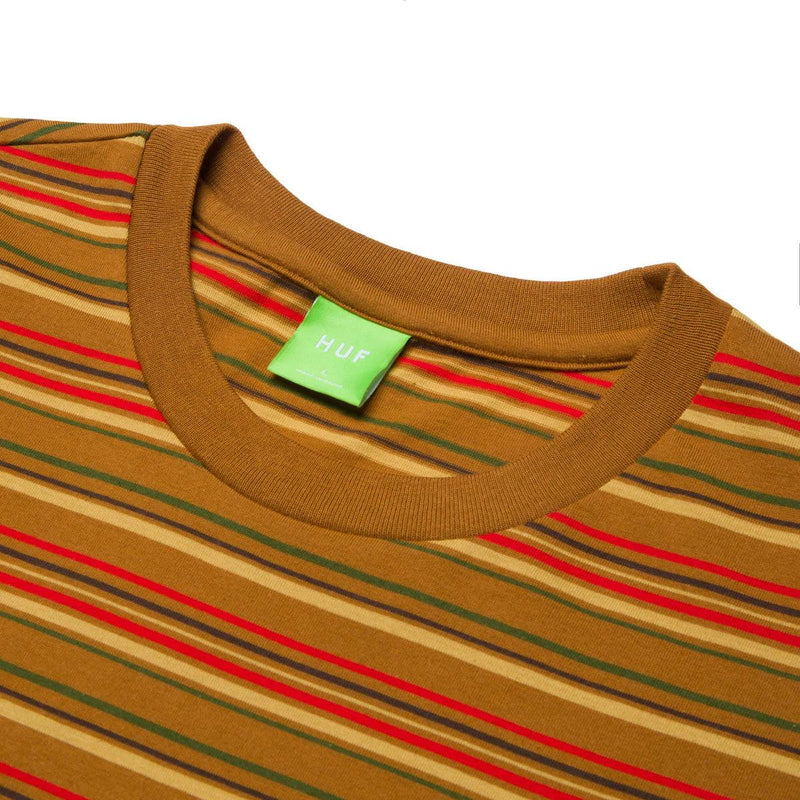 T-shirts - Huf - Crown Stripe SS Knit Top // Burnt Orange - Stoemp