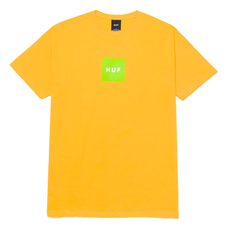 T-shirts - Huf - Essentials Box Logo SS tee // Lemon Yellow - Stoemp