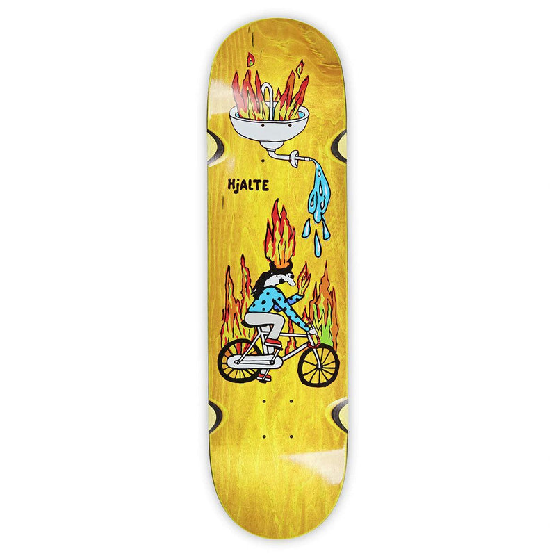 Decks - Polar - Hjalte Halberg Deck // Fire Ride // Yellow // Wheel Wells // 8.25 - Stoemp