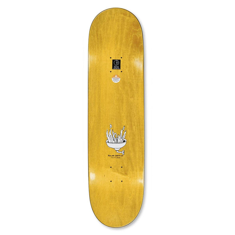 Decks - Polar - Hjalte Halberg Deck // Fire Ride // Yellow // Wheel Wells // 8.25 - Stoemp