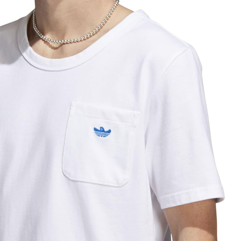 T-shirts - Adidas Skateboarding - Shmoofoil SS Pocket Tee // White/Blue Bird // HM6857 - Stoemp