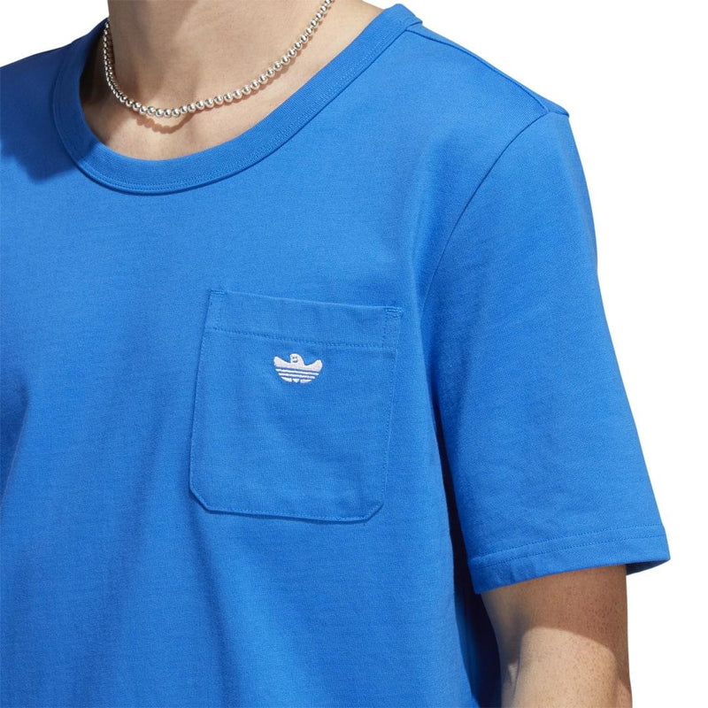 T-shirts - Adidas Skateboarding - Shmoofoil SS Pocket Tee // Blue Bird/White // HM6858 - Stoemp