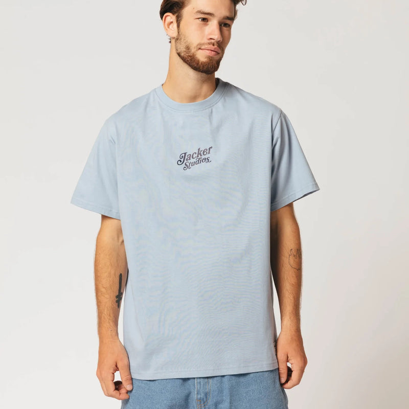 T-shirts - Jacker - Call Me Later Tee // Baby Blue - Stoemp