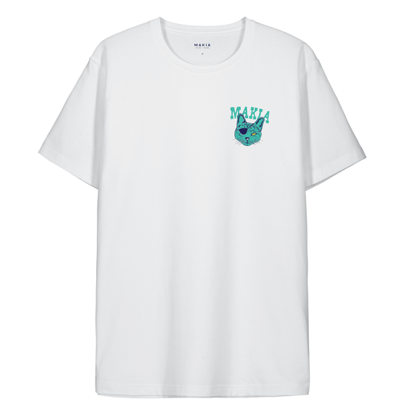 T-shirts - Makia - Sea Cat T-shirt // White - Stoemp