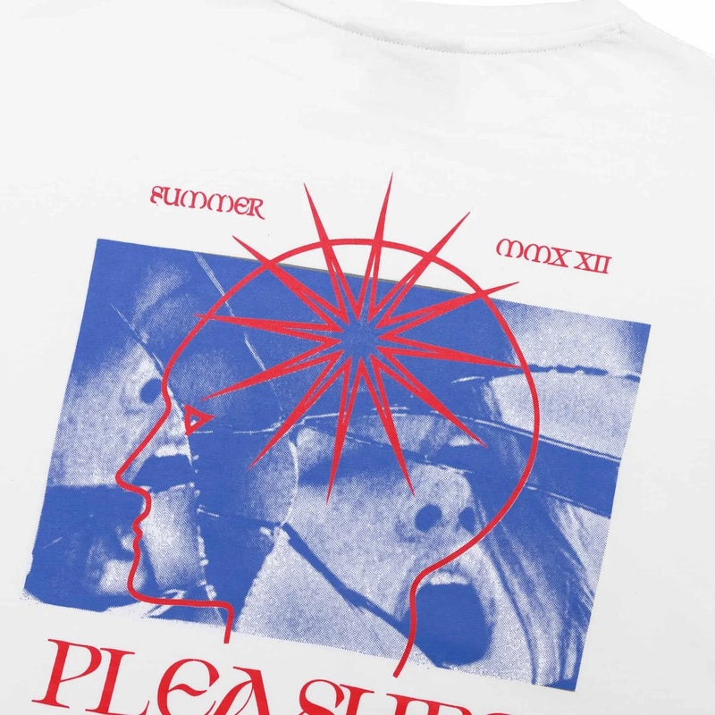 T-shirts - Jacker - Pleasure LS Tee // White - Stoemp