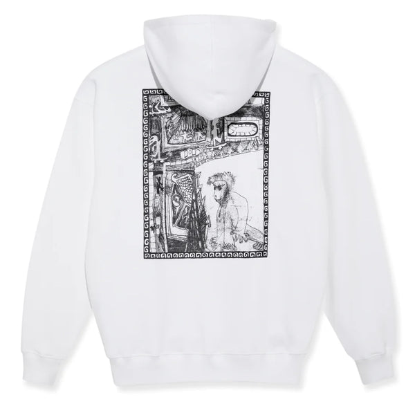 Sweats à capuche - Polar - Gorilla King Hoodie // White - Stoemp