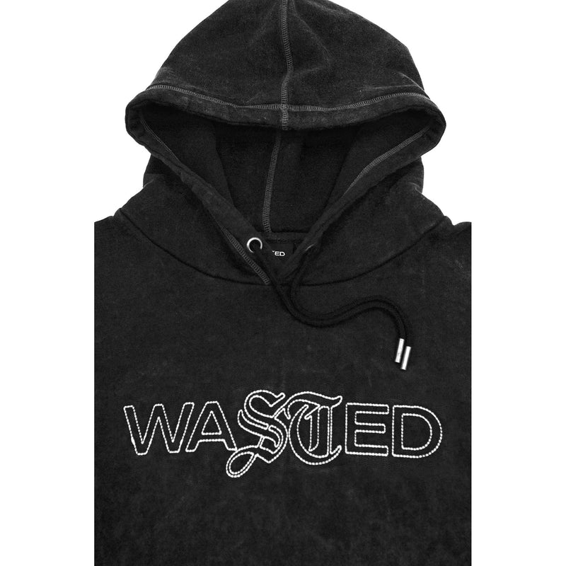 Sweats à capuche - Wasted Paris - Chill Stiple Hoodie // Faded Black - Stoemp