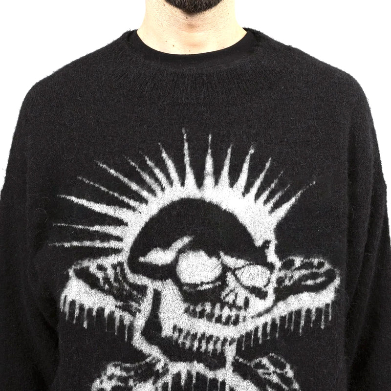 Pulls - Wasted Paris - Sweater Mohair Exit // Black - Stoemp