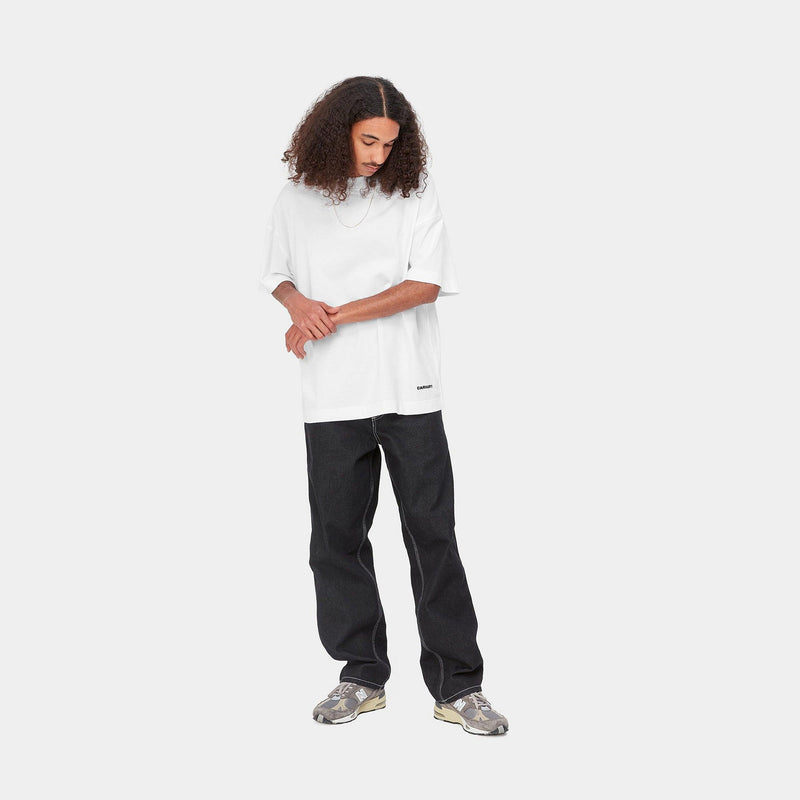 T-shirts - Carhartt WIP - SS Link Script T-shirt // White/Black - Stoemp