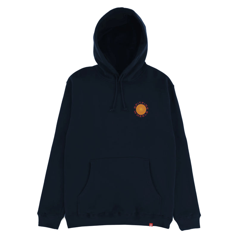 Sweats à capuche - Spitfire - Classic 87' Swirl Pullover Hooded Sweatshirt // Deep Navy/Red-Gold Prints - Stoemp