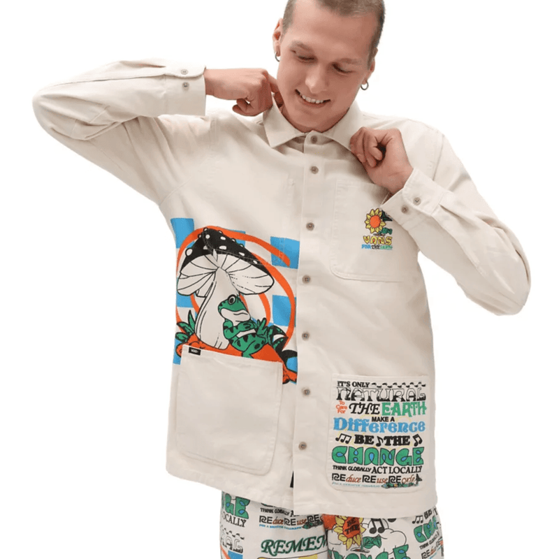 Chemises - Vans - Eco Positivity Workshirt LS // Natural - Stoemp