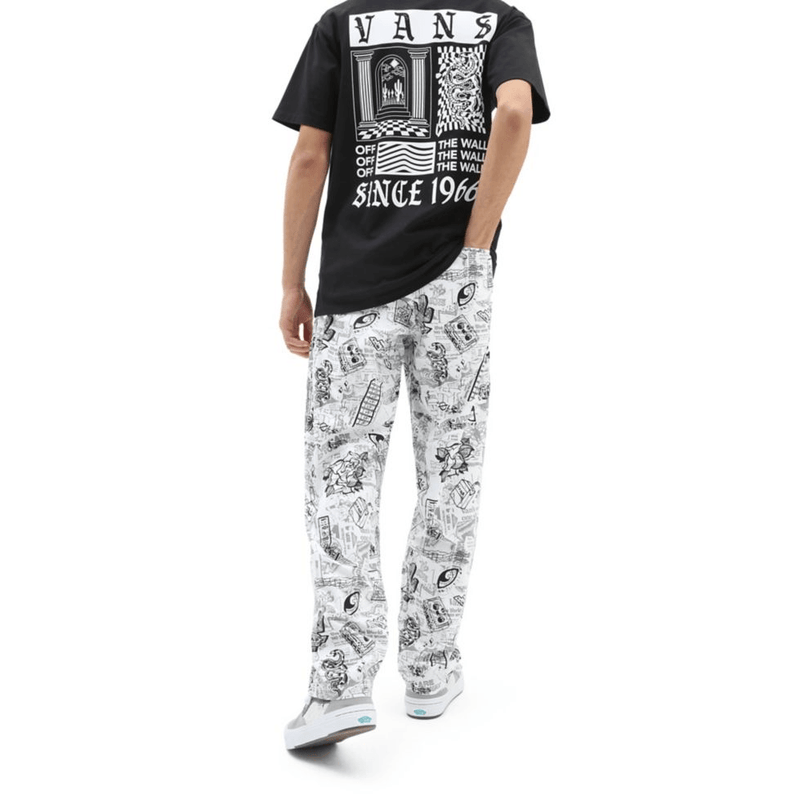 Pantalons - Vans Skate - Kevin Peraza Range Loose Tapered Pant // White/Black - Stoemp