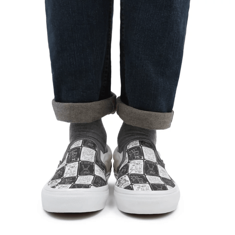 Sneakers - Vans Skate - Skate Slip-On // Daniel Johnston // Raven - Stoemp