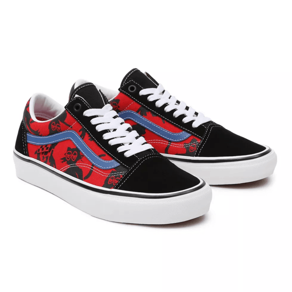 Sneakers - Vans - Skate Old Skool // Krooked By Natas For Ray // Red - Stoemp