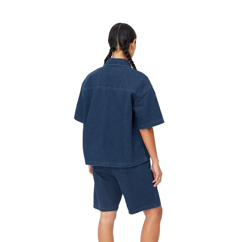 Chemises - Carhartt WIP - W' SS Lovilia Shirt // Blue Stone Washed - Stoemp